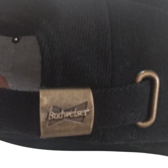 Vintage 90's Budweiser Racing-Strapback Hat-Bud Racing Proud Sponsor/Flag Logo - Picture 7 of 11